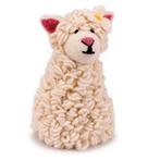 Wolvilt Schaap met Margrietje Wit - Kleine Handpop/Eiwarmer, Ophalen of Verzenden, Nieuw