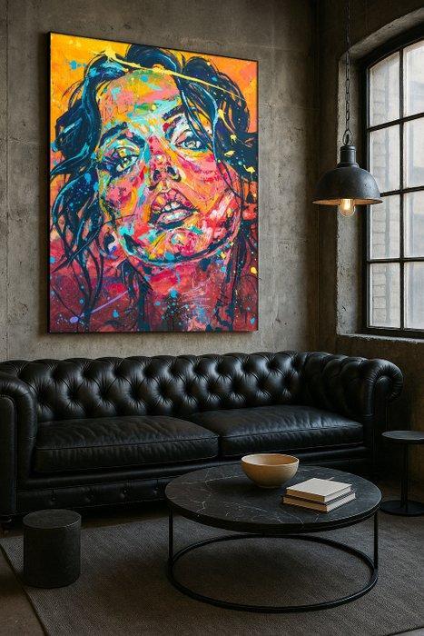 Daniel Jonez - Ember - NO Reserve - XL, Antiek en Kunst, Kunst | Schilderijen | Modern