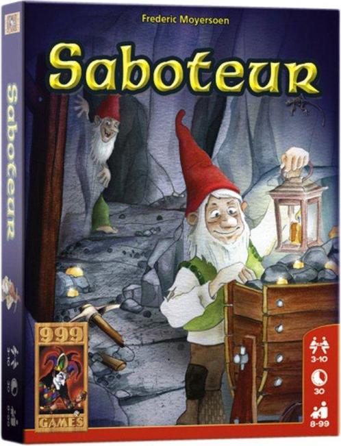 999 Games Saboteur Kaartspel (Compleet), Hobby en Vrije tijd, Gezelschapsspellen | Kaartspellen, Zo goed als nieuw, Verzenden