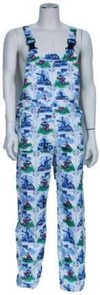Tuinbroek blauw/wit Holland-60, Nieuw