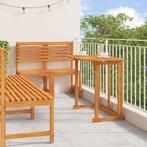 vidaXL 5-delige tuinset van massief acaciahout, Tuin en Terras, Tuintafels, Verzenden, Nieuw