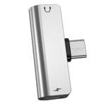 USB-C Duo adapter - naar mini jack + USB-C - Premium, Muziek en Instrumenten, Kabels en Stekkers, Nieuw, Ophalen of Verzenden