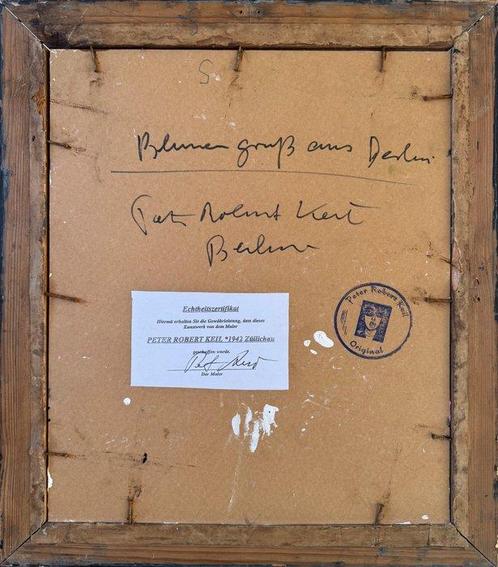 Peter Robert Keil (1942) - Blumengruß aus Berlin, Antiek en Kunst, Kunst | Schilderijen | Modern