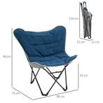 TRUUSK Campingstoel, Opvouwbaar, Lichtgewicht, Stalen Frame,, Tuin en Terras, Tuinstoelen, Verzenden, Nieuw