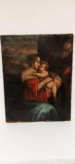 Italiaanse school (XVII) - Sacra famiglia, Antiek en Kunst, Kunst | Schilderijen | Klassiek