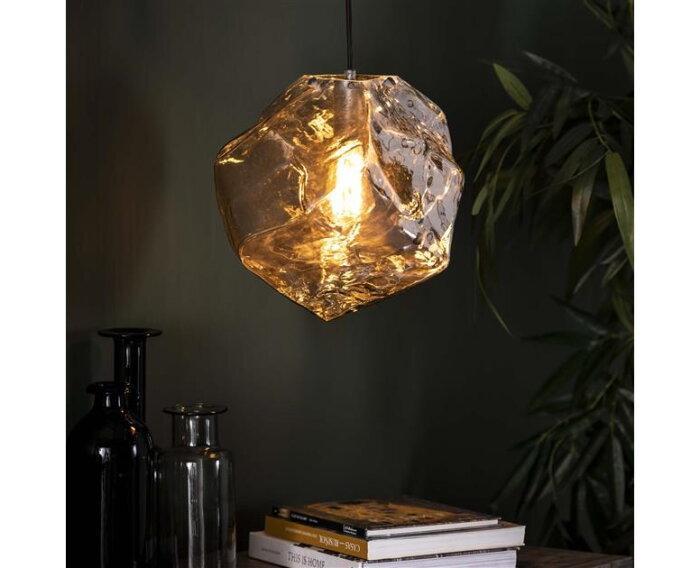 Hanglamp Rocky Chromed - Glas, Huis en Inrichting, Lampen | Hanglampen, Nieuw, Ophalen of Verzenden