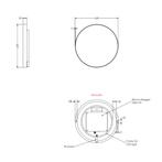 Spiegel Ink SP17 Rond Colour Changing LED Rondom 40 x 4 x 40, Ophalen of Verzenden, Nieuw