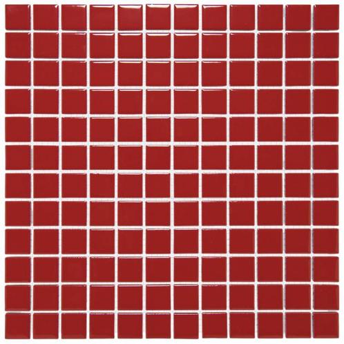Mozaïek Barcelona 30x30cm Geglazuurd Porselein Glanzend Rood, Doe-het-zelf en Verbouw, Tegels, Overige typen, Nieuw, Overige materialen