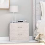 vidaXL Nachtkastjes 2 st 40x30x40 cm bewerkt hout betongrijs, Huis en Inrichting, Slaapkamer | Nachtkastjes, Minder dan 45 cm