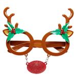 Rudolph rendier bril / feestbril - Kerst feestbrillen, Nieuw, Ophalen of Verzenden