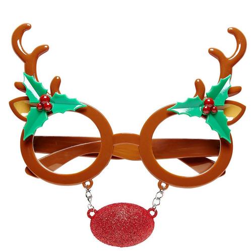 Rudolph rendier bril / feestbril - Kerst feestbrillen, Diversen, Kerst, Ophalen of Verzenden