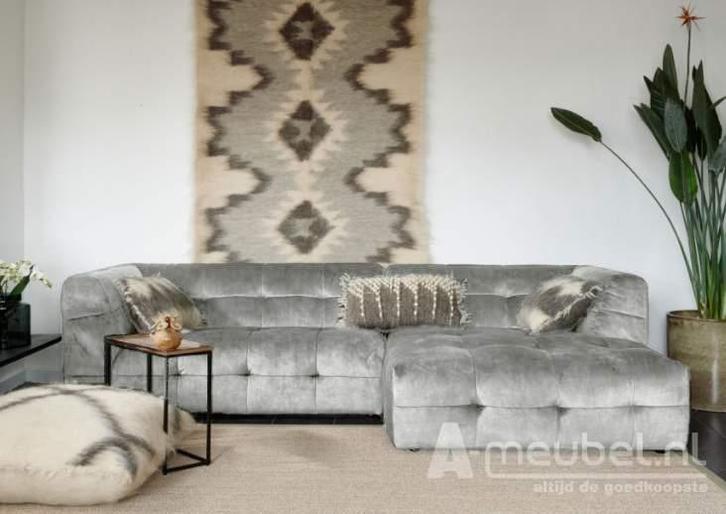 Loungebank Castricum - loungebanken - Wit, Huis en Inrichting, Banken | Sofa's en Chaises Longues, Nieuw, Stof