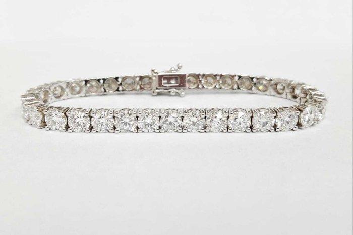 Tennis armband - 14 karaat Witgoud - 17.11ct. tw. Diamant, Sieraden, Tassen en Uiterlijk, Antieke sieraden
