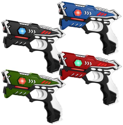 KidsTag Laserpistolen set - 4 kleuren guns - Lasergame, Kinderen en Baby's, Speelgoed | Buiten | Actiespeelgoed, Nieuw, Ophalen of Verzenden
