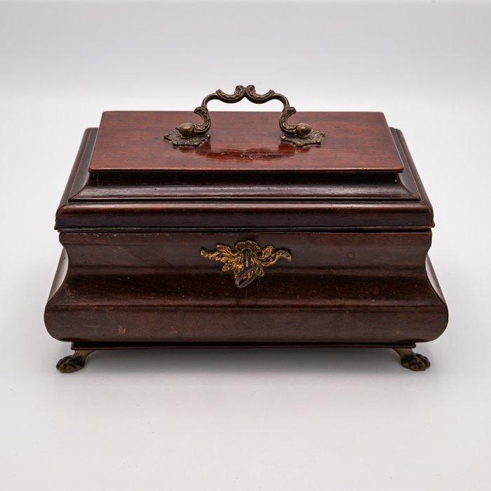 Theekistje / doosje - Mahonie, Antiek en Kunst, Antiek | Overige Antiek