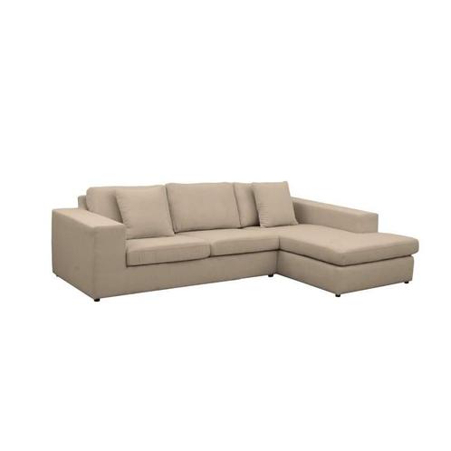 Loungebank Lelystad - loungebanken - Beige, Huis en Inrichting, Banken | Sofa's en Chaises Longues, Nieuw, Stof