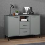 vidaXL Dressoir met metalen poten OSLO 113x40x77 cm, Huis en Inrichting, Kasten | Dressoirs, 100 tot 150 cm, Verzenden, Nieuw