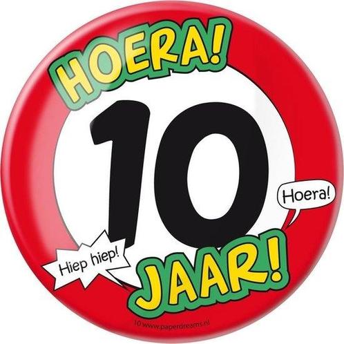 Paperdreams - Button XL - 10 Jaar, Verzamelen, Speldjes, Pins en Buttons, Ophalen of Verzenden