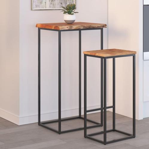 vidaXL Tafelblad rechthoekig natuurlijke rand 50x40x2,5 cm, Huis en Inrichting, Tafels | Eettafels, Nieuw, Verzenden