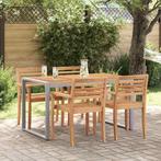 vidaXL Tuin Eettafel Grijs 140 x 80 x 75 cm, Tuin en Terras, Tuintafels, Verzenden, Nieuw, Metaal