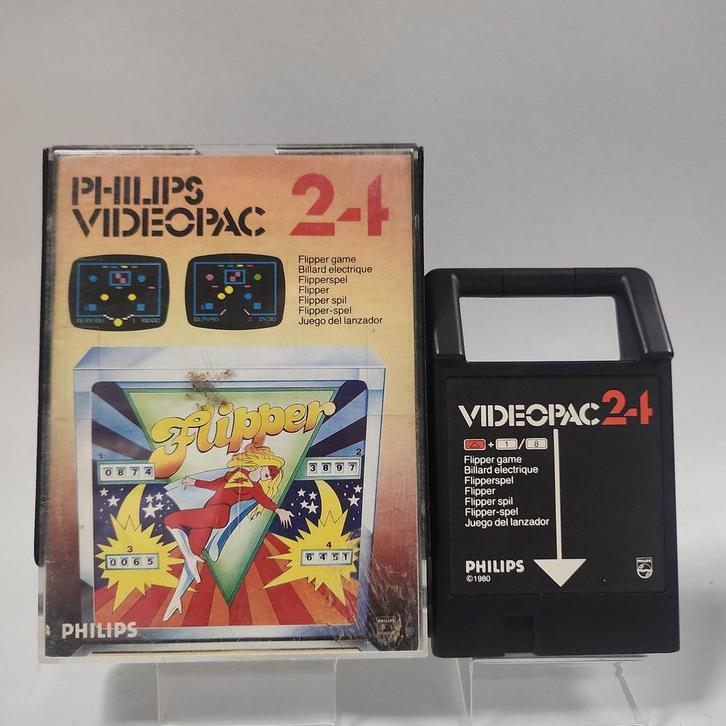 Philips Videopac 24 Flipper Game Boxed, Computers en Software, Vintage Computers, Ophalen of Verzenden