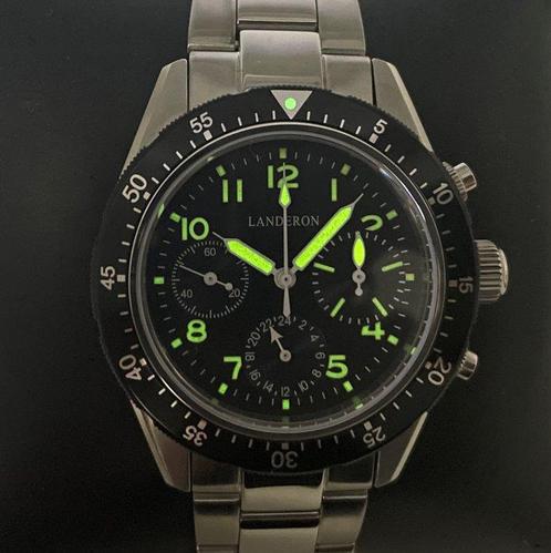 Landeron - Chronographe Tri-Compax - Heren - 2020+, Sieraden, Tassen en Uiterlijk, Horloges | Heren