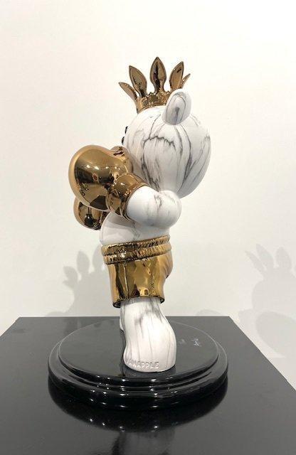 Van Apple - The Boxing Bear LV Brons, Antiek en Kunst, Kunst | Designobjecten