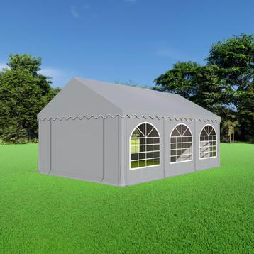 Partytent 4x6  PVC - Premium | Grijs