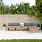 vidaXL 5-delige Loungeset met kussens massief douglashout, Verzenden, Nieuw, Loungeset