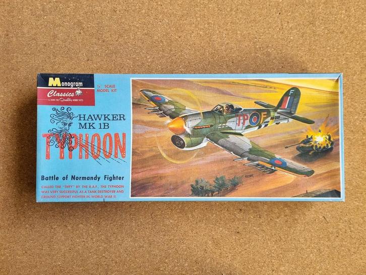 Monogram 85-6841 Typhoon 1:48, Hobby en Vrije tijd, Modelbouw | Vliegtuigen en Helikopters, Verzenden