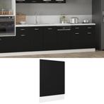 vidaXL Vaatwasserpaneel Lyon 45x3x67 cm bewerkt hout zwart, Verzenden, Nieuw, Zwart