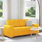 vidaXL Loveseat Sofa Lichtgeel 140 cm Corduroy Stof, Huis en Inrichting, Banken | Bankstellen, Verzenden, Nieuw, Stof