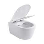 Monazo WC pack Softclose en quick release Wit (Met bril), Ophalen of Verzenden, Nieuw, Steen, Toilet
