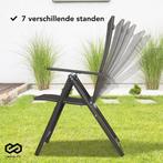 2dekans | Infinity Goods Tuinstoel - 4 Stuks - 7 Verstelbare, Tuin en Terras, Tuinsets en Loungesets, Ophalen of Verzenden, Zo goed als nieuw