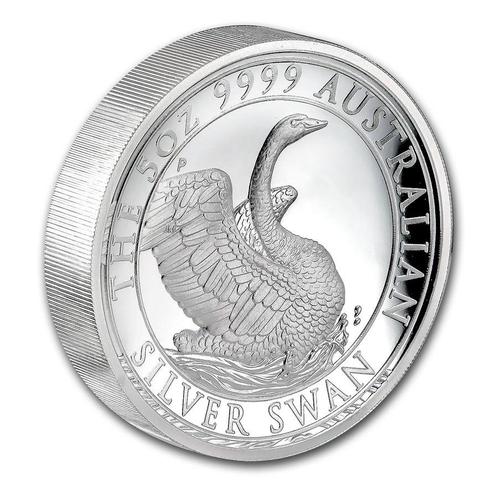 Swan 5 oz 2020 Proof High Relief (500 oplage), Postzegels en Munten, Munten | Oceanië, Losse munt, Zilver, Verzenden