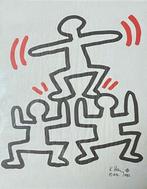 Keith Haring (1958-1990) - Tanzende Menschen · Bayer Suite, Antiek en Kunst