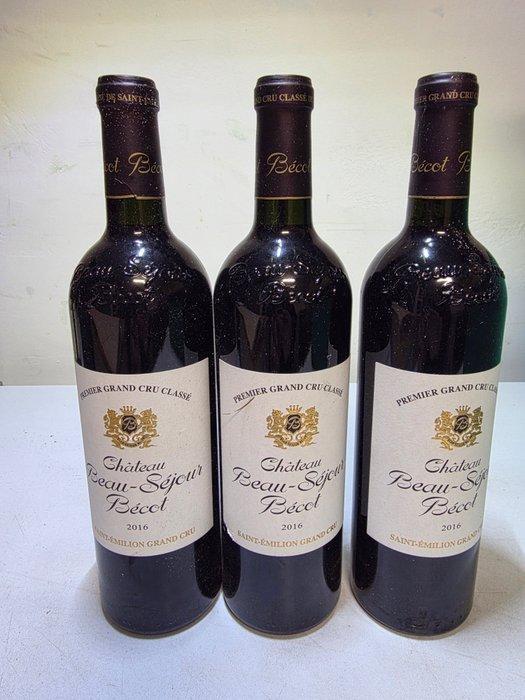 2016 Château Beau-Séjour Bécot - Saint-Émilion 1er Grand Cru, Verzamelen, Wijnen