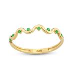 Zonder Minimumprijs - Ring - 14 karaat Geel goud Smaragd, Sieraden, Tassen en Uiterlijk, Ringen, Nieuw