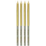 Happy Birthday Kaarsen Golden Dawn 12,5cm 16st, Verzenden, Nieuw