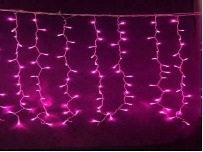 Kerst Gordijn 4 Meter - Roze, Diversen, Kerst, Nieuw, Ophalen of Verzenden