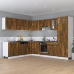 vidaXL Onderkast met lade 60x46x81,5 cm bewerkt hout gerookt, Huis en Inrichting, Keuken | Keukenelementen, Nieuw, Verzenden