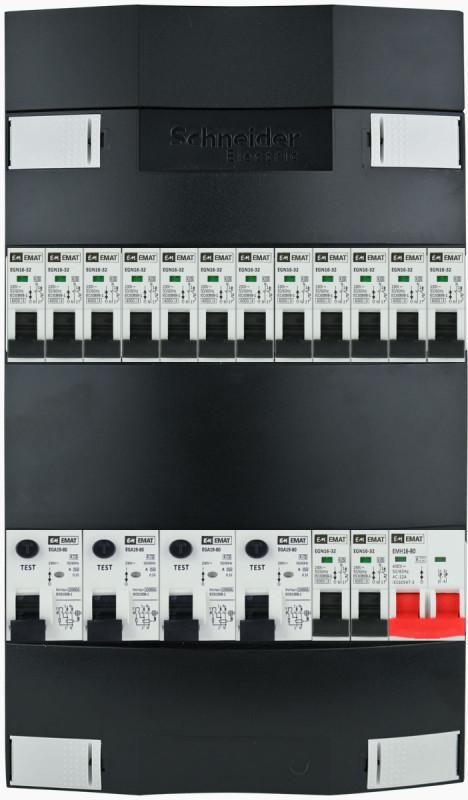 EMAT SCHNEIDER Groepenkast 14 groepen 1 fase 220x380 (BxH), Doe-het-zelf en Verbouw, Elektra en Kabels, Verzenden