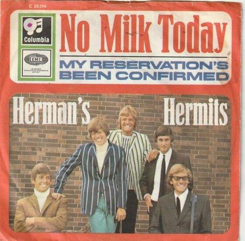 Hermans Hermits - No milk today + My reservations been ..., Cd's en Dvd's, Vinyl Singles, Verzenden