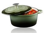 alpina Braadpan Gietijzer met Deksel - Bakpan  24 cm - Alle, Nieuw