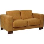 Leren bank Clear - 2 zits - Kenia Cognac (cognac) - Poten, Huis en Inrichting, Banken | Bankstellen, Bohemian, Eigentijds, Modern, Retro, Vintage