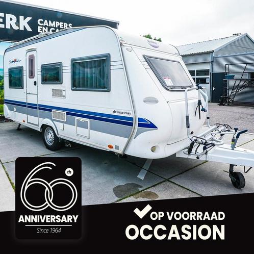 Hobby 450 UF De Luxe Appel, Caravans en Kamperen, Caravans, 1000 - 1250 kg, Fietsenrek, Kachel, Koelkast, Ringverwarming, Serviceluik