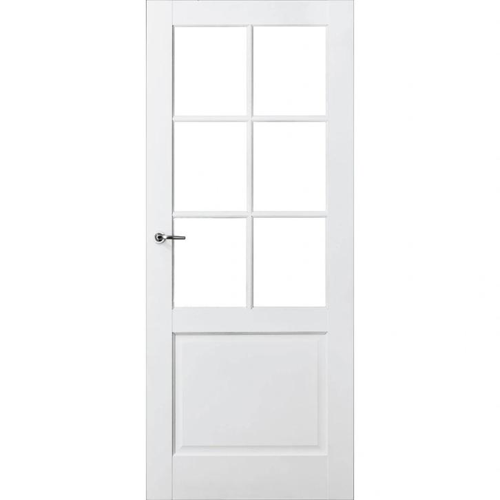 Skantrea binnendeur SKS 220 83x231,5 (Opdek universeel), Doe-het-zelf en Verbouw, Deuren en Horren, Nieuw, Glas, Binnendeur, 215 cm of meer