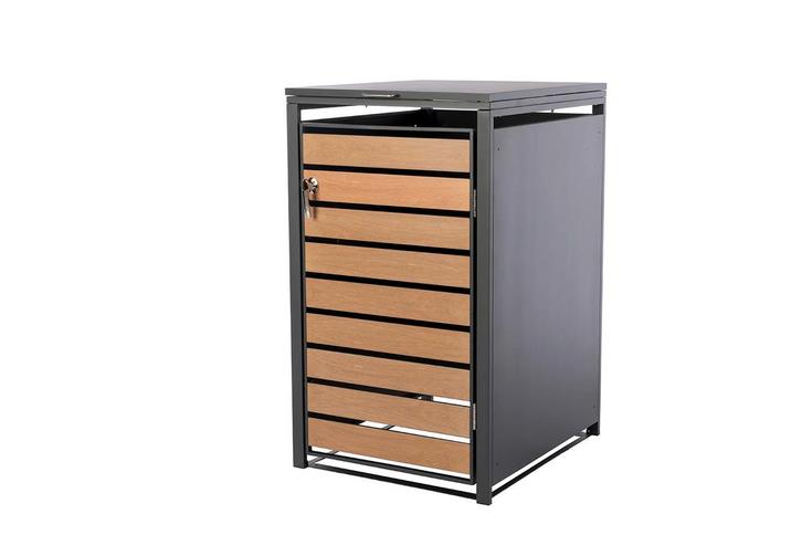 Containerberging staal houtlook enkel, Tuin en Terras, Bergingen en Tuinkasten, Verzenden