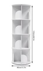 Draaibare Boekenkast – 4-Laags 360° Rek met 16 Vakken, Huis en Inrichting, Verzenden, Nieuw