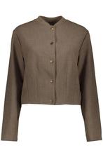 -50% Geisha  Geisha 45561-60 775 jacket bomber collar taupe, Kleding | Dames, Jasjes, Kostuums en Pakken, Verzenden, Nieuw, Bruin